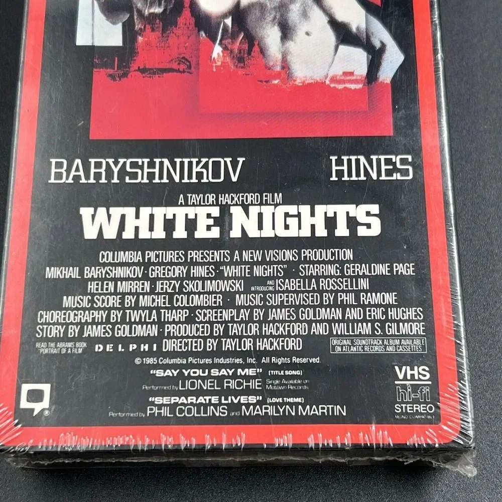 White Nights W/ Hines & Baryshnikov VHS‎ 1991 Closed Captioned New Sealed